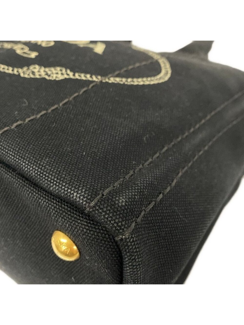 ★SOLD★ Prada Tote Canapa Black - Picture 6 of 10